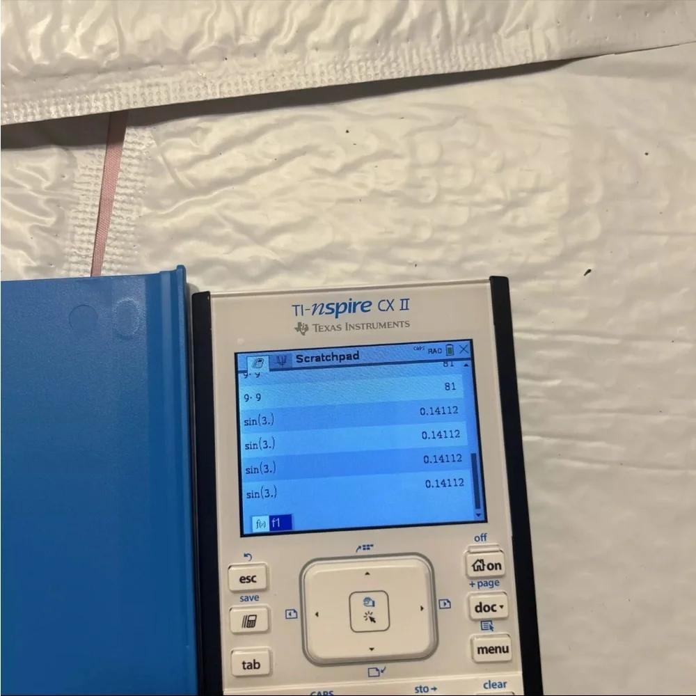 Texas Instruments TI Nspire CX II Graphing Calculator with charger USB cable